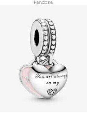 Pandora Mother & Daughter Hearts Dangle Charm
